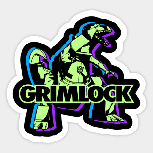 GRIMLOCK : Transformers GEN 1 - tri color Sticker